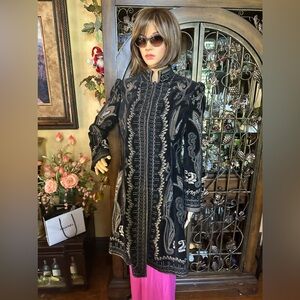 Beautiful Velvet Embroidered Coat